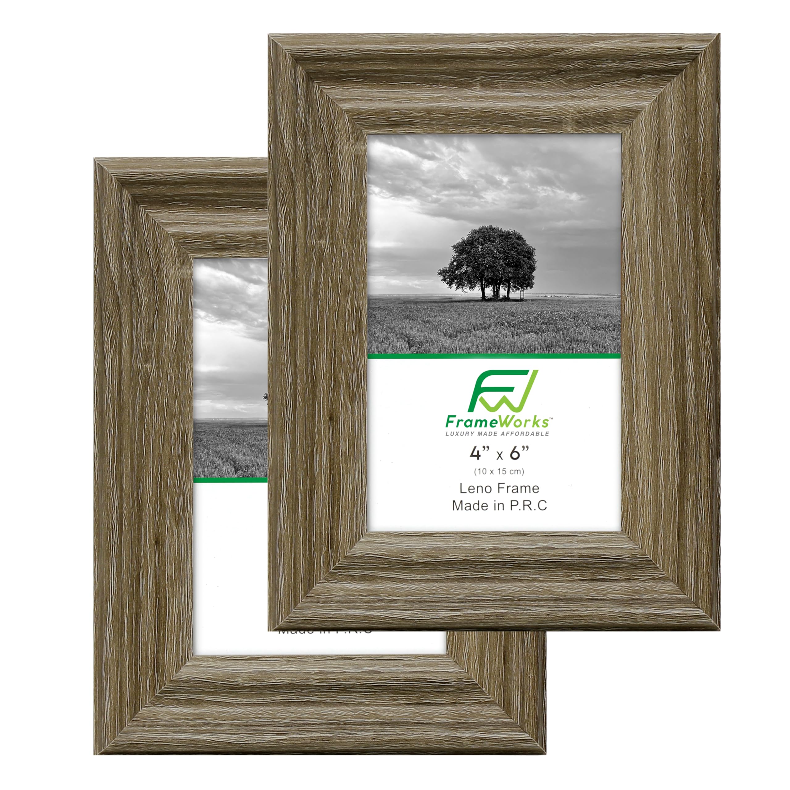 FrameWorks - 2-Pack - 5” x 7” Matted to 4" x 6" Black Wooden Picture Frames with Luxury Wide Molded Edge, Removable Mat, and Tempered Glass — Amazon image 11