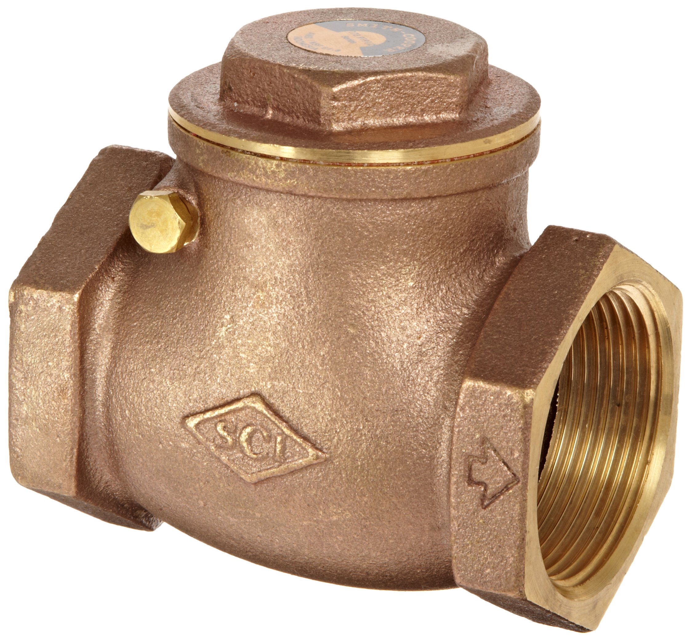 Dixon SWCV150 Brass Horizontal Swing Check Valve, 1-1/2