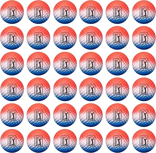 PGA TOUR Foam Practice Golf Ball Set, Simulates Actual Ball Flight, Indoor and Outdoor Training Balls, Golf Training Balls