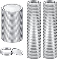 Vista 9 de Tapas de conservas para frascos Ball, Kerr - Tapas de metal tipo dividido para frascos Mason para conservas - Material de grado alimentario, 100%