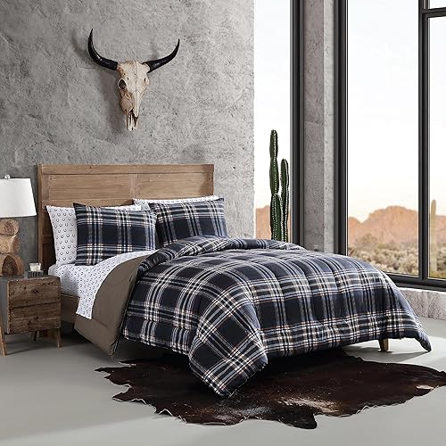 Miniatura 2 de Wrangler - Juego de funda de edredón tamaño King, Juego de ropa de cama reversible con fundas a juego, decoración casual del hogar (pisos de ciudad