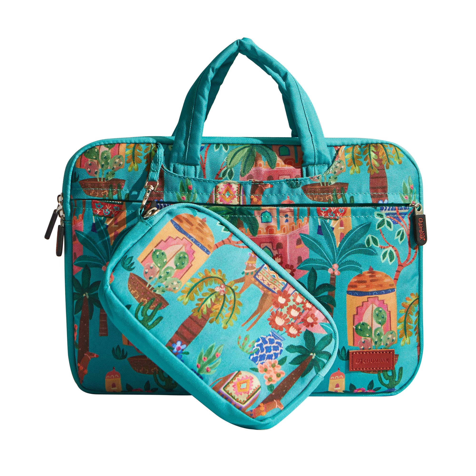 Chumbak Laptop Case Bag for Women | Trendy Laptop Cover Bag for College/Office | Compatible with HP/Dell/MacBook (B0D87QXMJD) Amazon Price History, Amazon Price Tracker