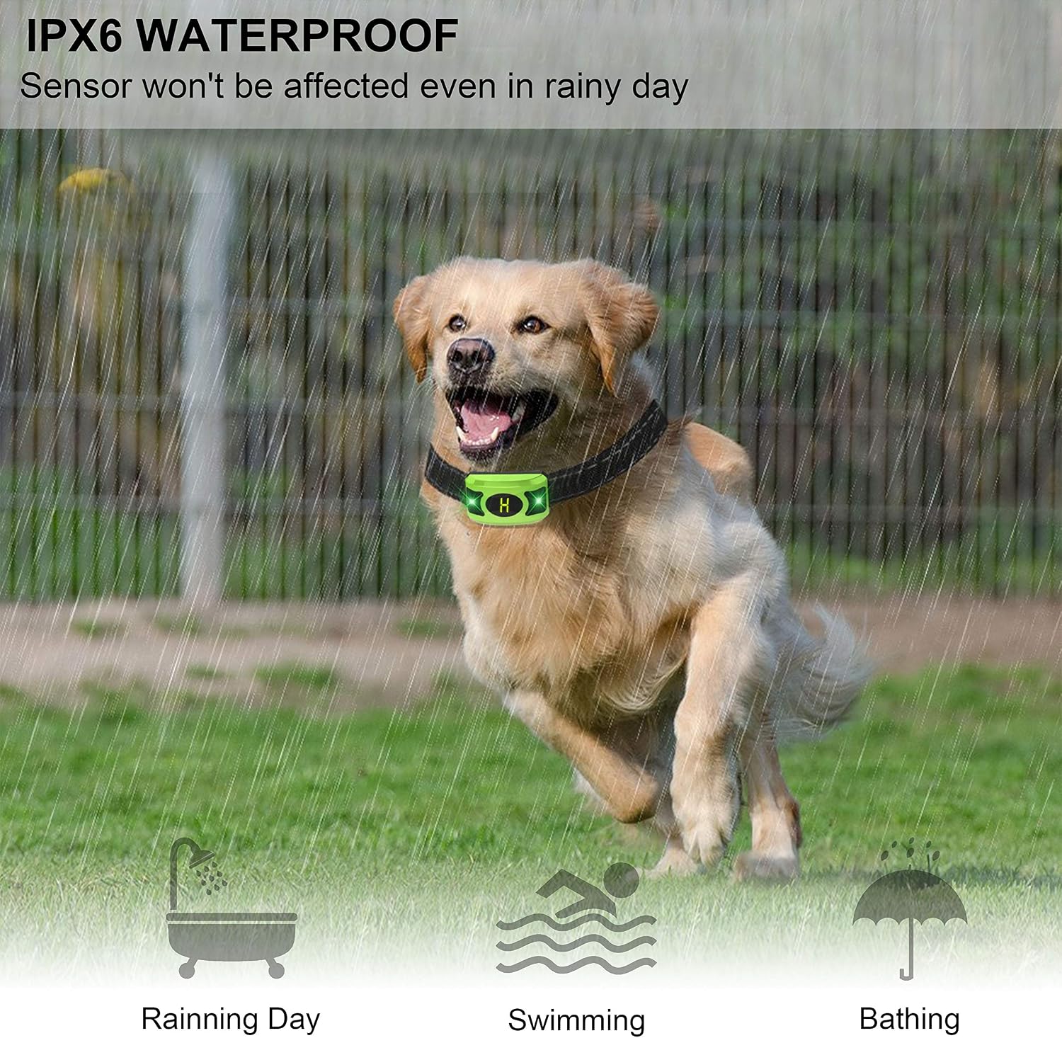 VALOIN 【2019 Upgraded Dog Barking Collar with Breathing Light, Smart Dog Training Anti Bark with Beep Vibration Harmless Shock for Small Medium Large Dogs,Rechargeable and Waterproof