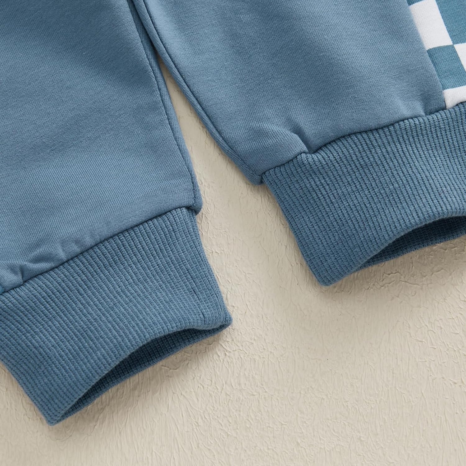 BeQeuewll Fall Winter Toddler Baby Boy Clothes 2Pcs Color Block Crewneck Sweatshirt and Pants Sweatsuit Little Boy Clothing - Image 7