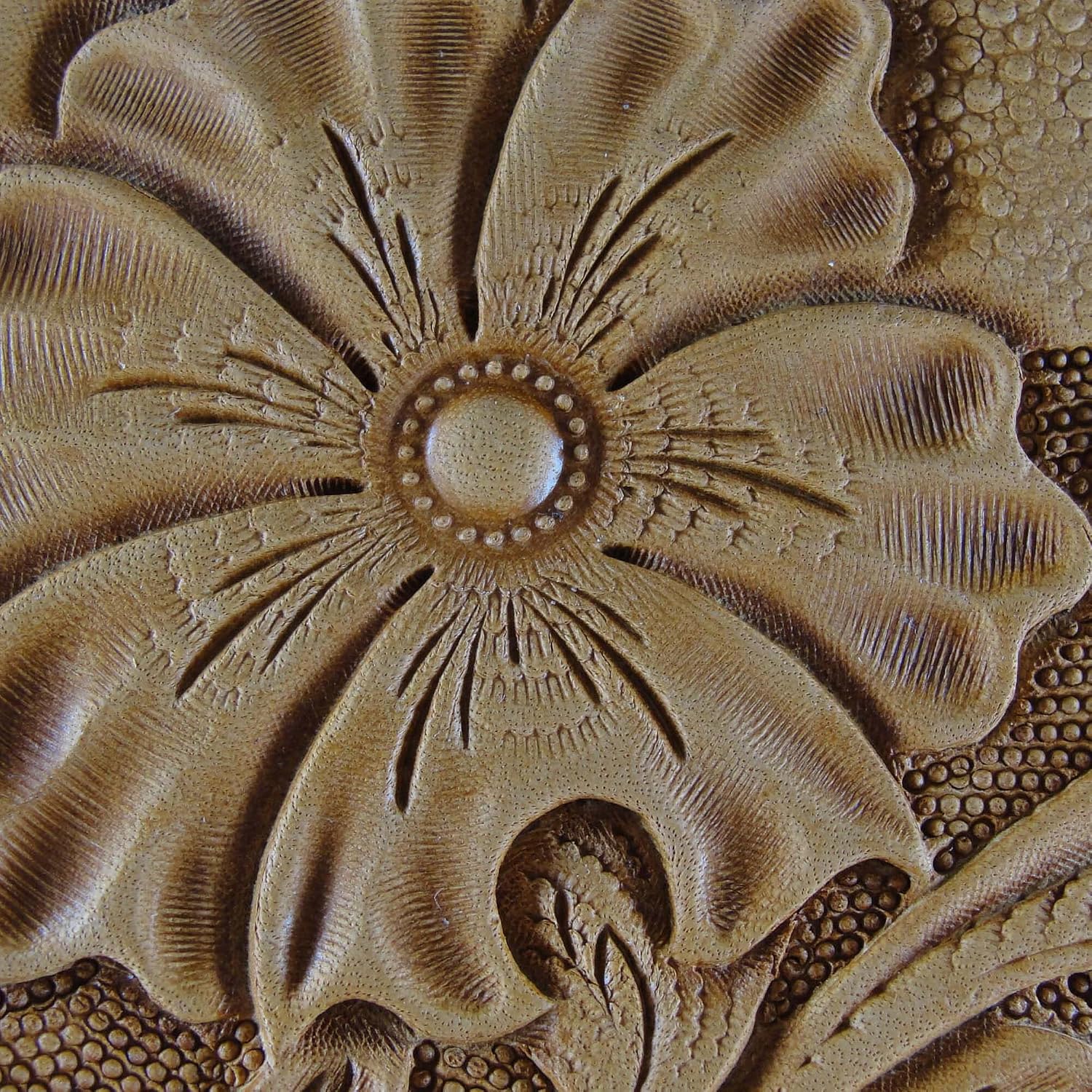20-Seed Flower Center Leather Stamp, Stainless Steel Leather Stamping Tool, Zhong Jiang Leathercraft Stamp
