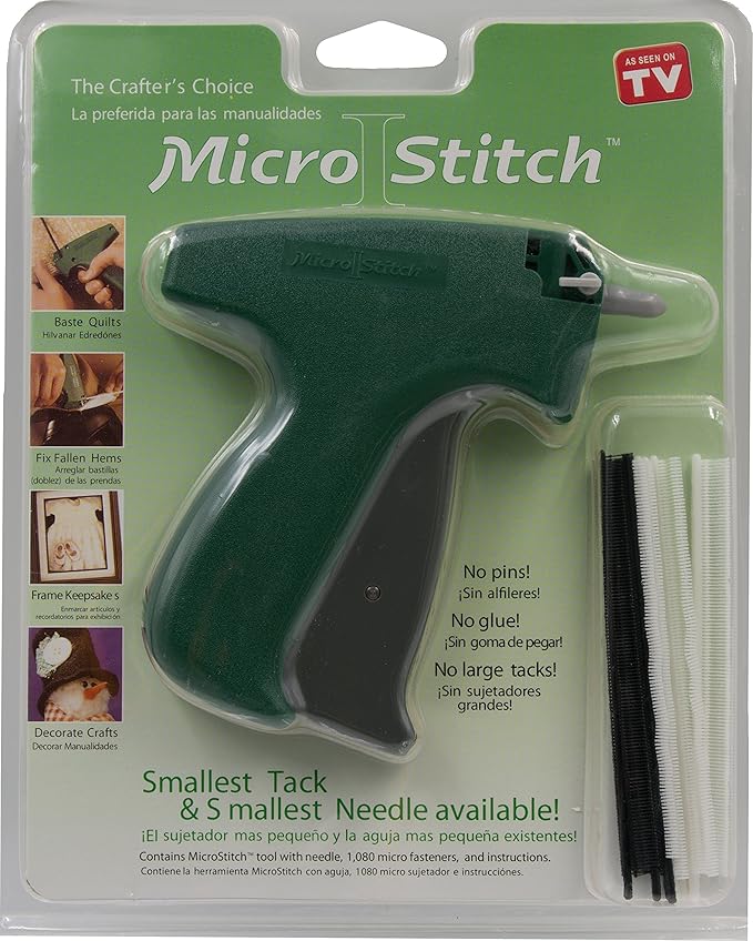 MicroStitch Tagging Gun Kit Includes 1 Needle, 540 Black Fasteners
