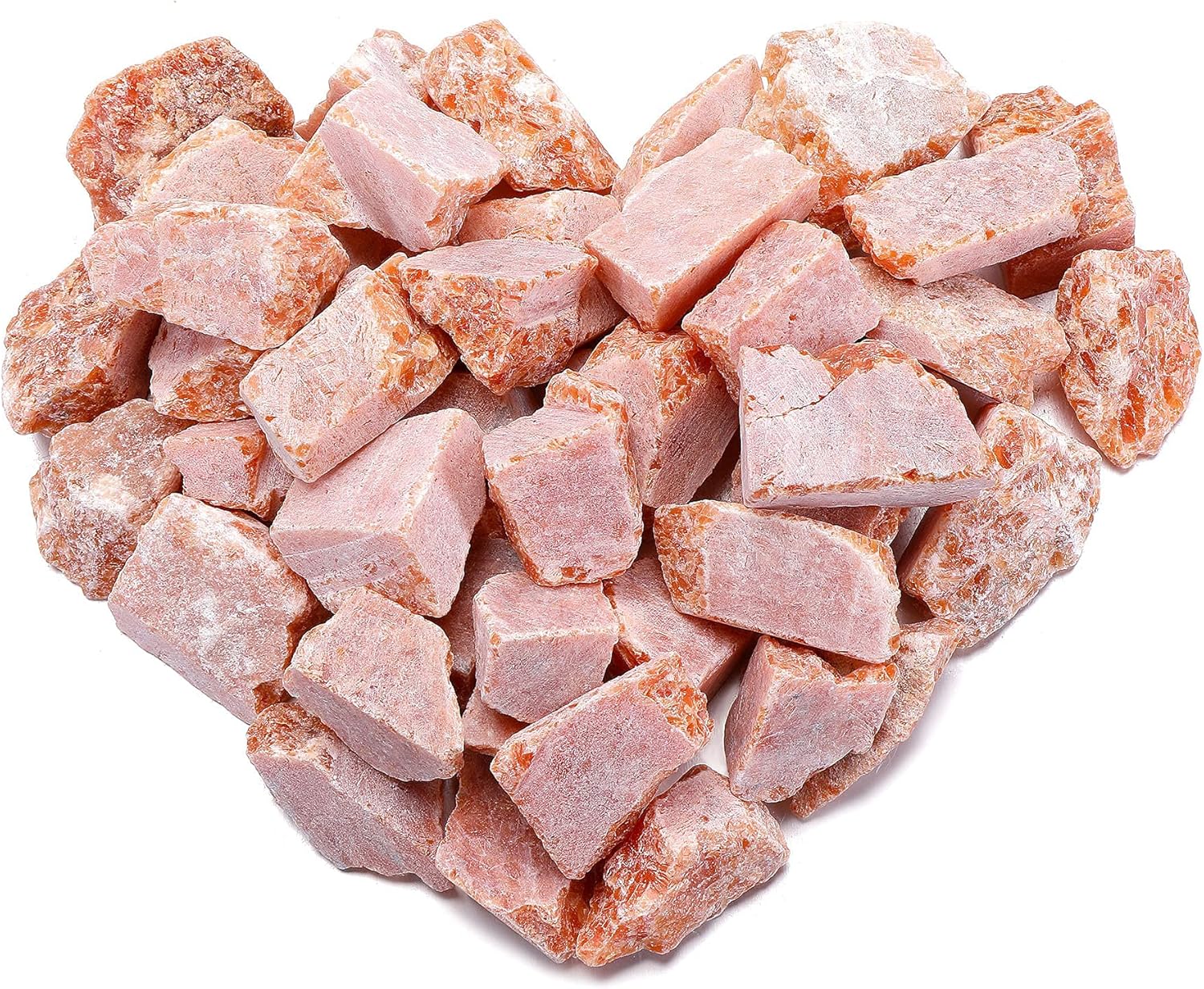 Top Plaza Bulk Sunstone Healing Crystals Rough Stones - Large 1" Natural Raw Stones Crystal for Reiki Healing, Wicca, Witchcraft, Tumbling, Cabbing, Fountain Rocks, Decoration, Polishing 0.5lb : Home & Kitchen