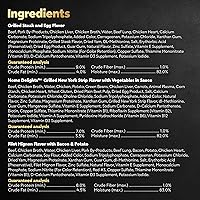 Vista 9 de CESAR Alimento húmedo para perros adultos, pan clásico en salsa para amantes de la carne, paquete variado con carne real, bandejas de 3.5 onzas