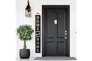 Tall Outdoor Wood Welcome Sign For Front Door
