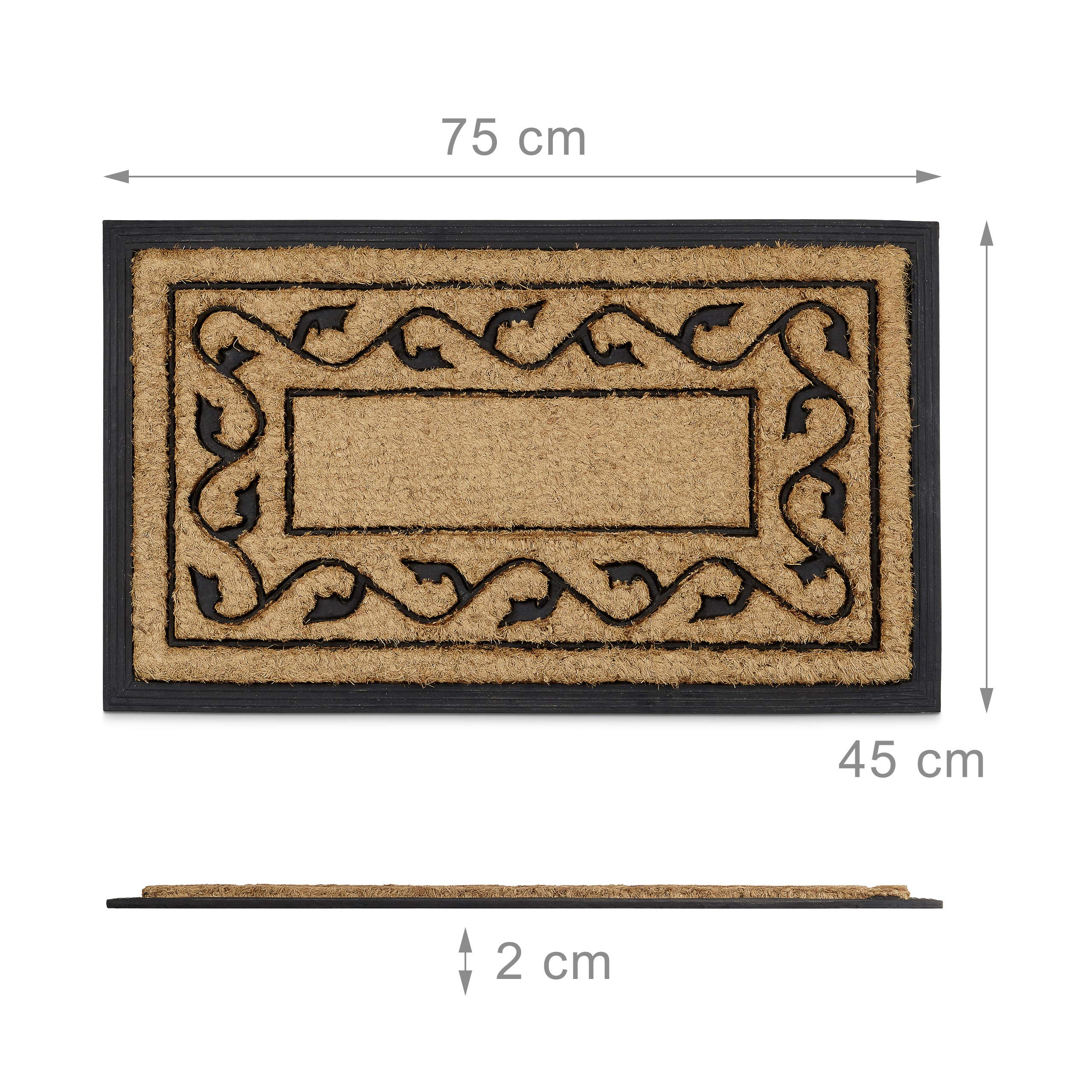 THUN - Zerbino da Ingresso Hoe Sweet Hoe con Sole, Setole 100% Fibra