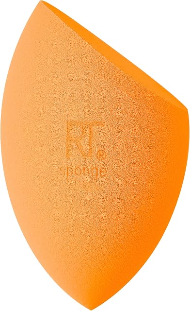 REAL TECHNIQUES Miracle Complexion Makeup Sponge for full cover foundation (Packaging and Colour May Vary) Orange