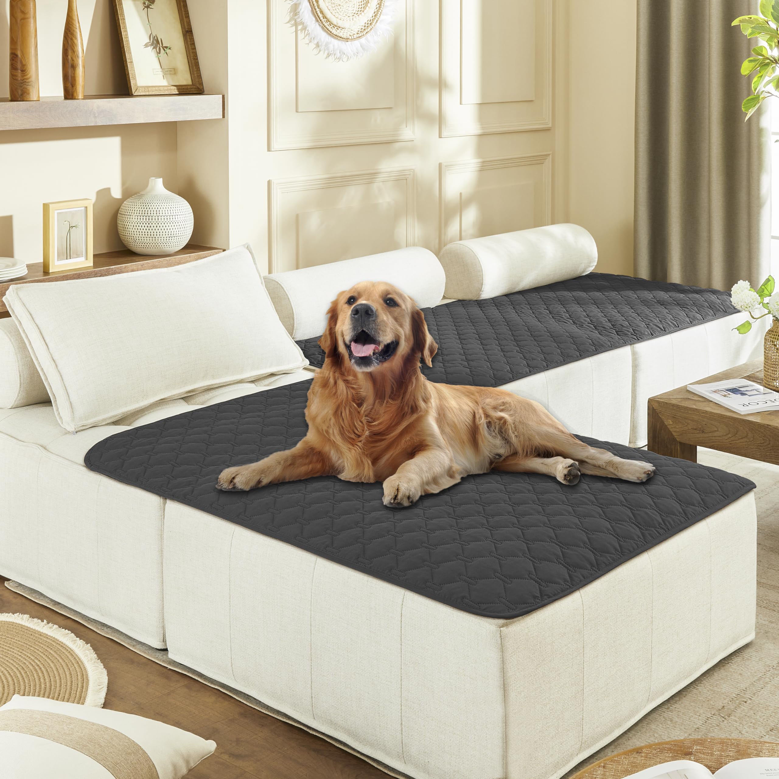 gogobunny Waterproof Blanket for Dogs，Couch Covers for Sectional Sofa