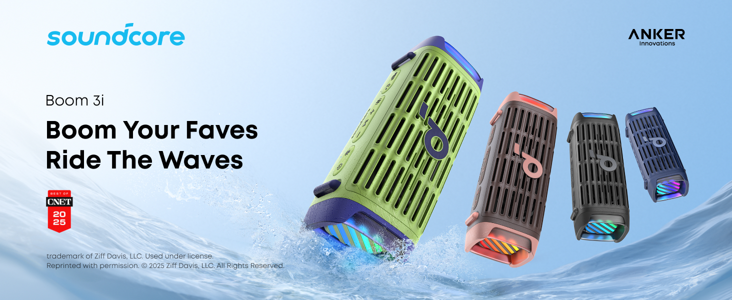 Amazon.com: Soundcore Boom 3i by Anker, Rugged Outdoor