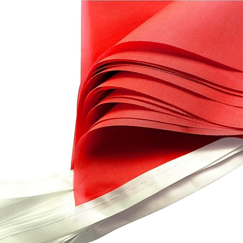 Miniatura 3 de TSMD Banderines de banderines de color rojo sólido, banderas de banderines de bricolaje, decoraciones de fiesta para gran apertura, cumpleaños de