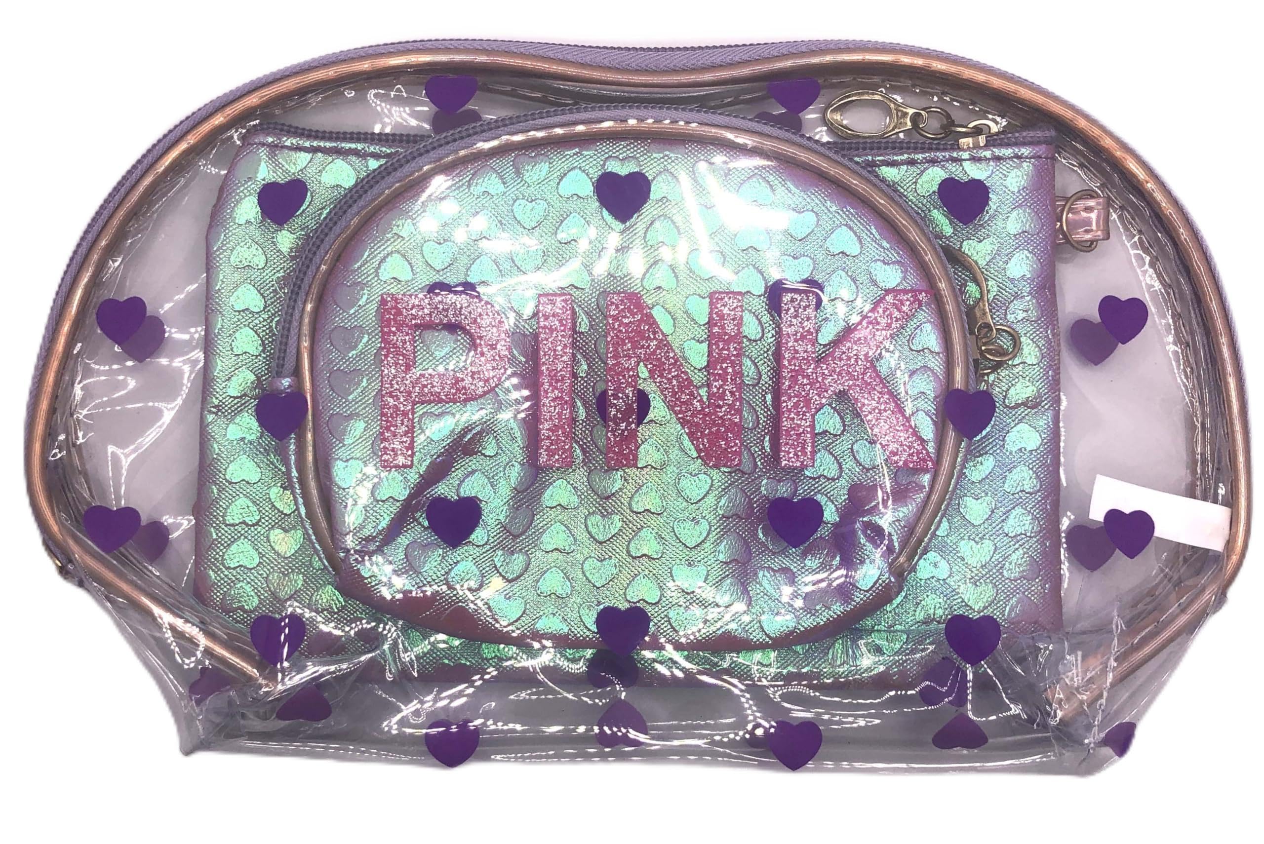 3 in 1 Cosmetic Bag Travel Toiletry Bag for Women Purple