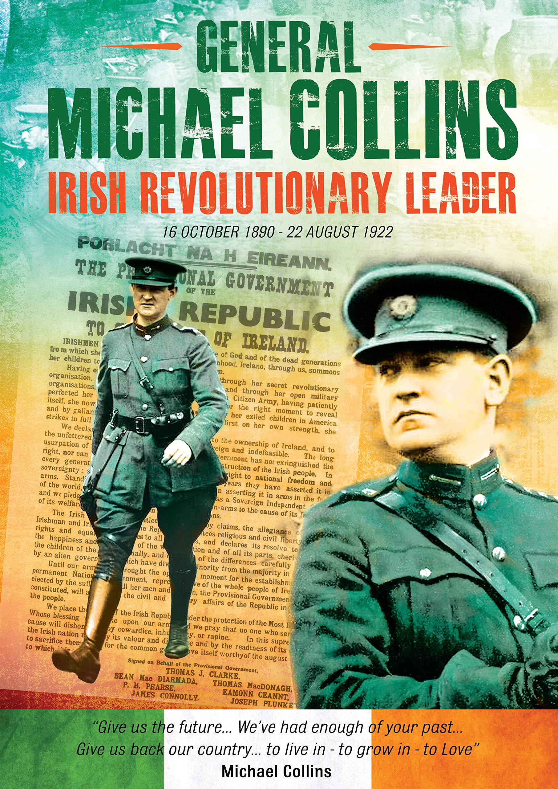 Pierce Manifolds Exclusive A4 Commemorative Michael Collins Poster - Irish Revolutionary Leader