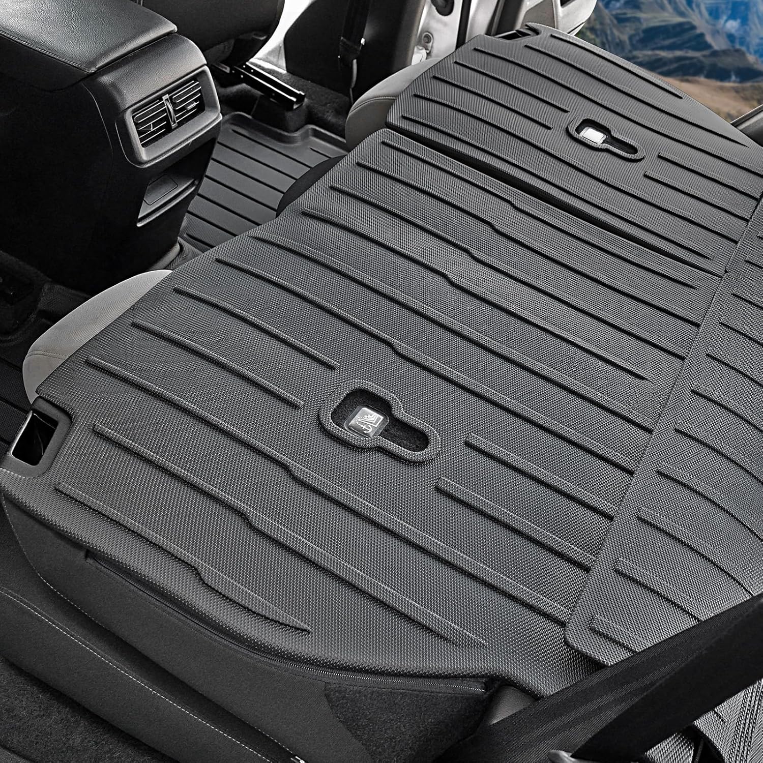 Cargo Liner Backrest Mats for Honda CRV 2026 2025 2024 2023 Car Mat Accessories, All Weather TPE Trunk Cargo Liner SeatBack Mat for CR-V Gas Hybrid(Backrest Mats+Trunk Mat) - Image 9