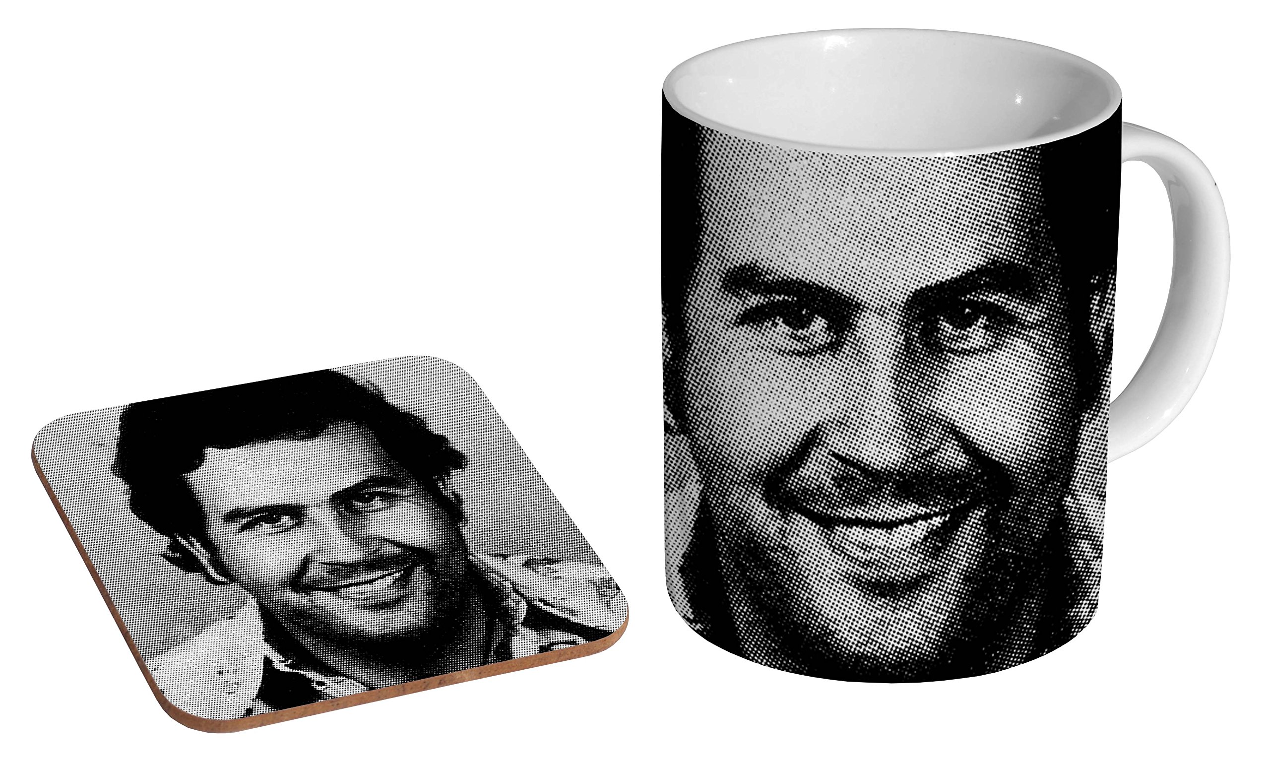 Mugmart White Pablo Escobar Mugshot Ceramic Coffee Mug + Coaster Gift Set …
