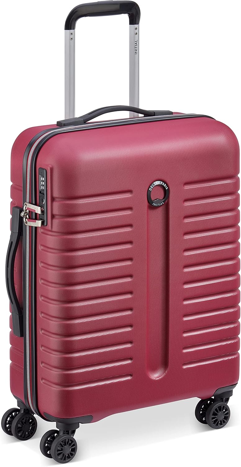 Delsey IROISE ABS 66 cm 4 Double Wheels Red Hard Suitcase, Red