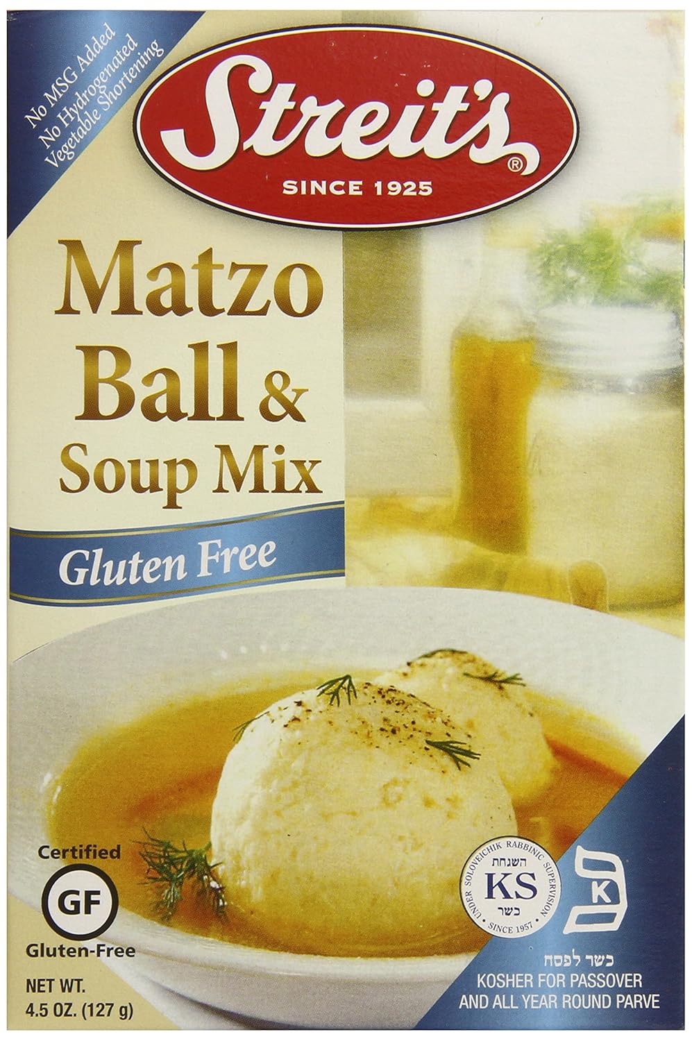 Streit's Gluten Free Matzoh Ball Mix and Soup Mix, 4.5