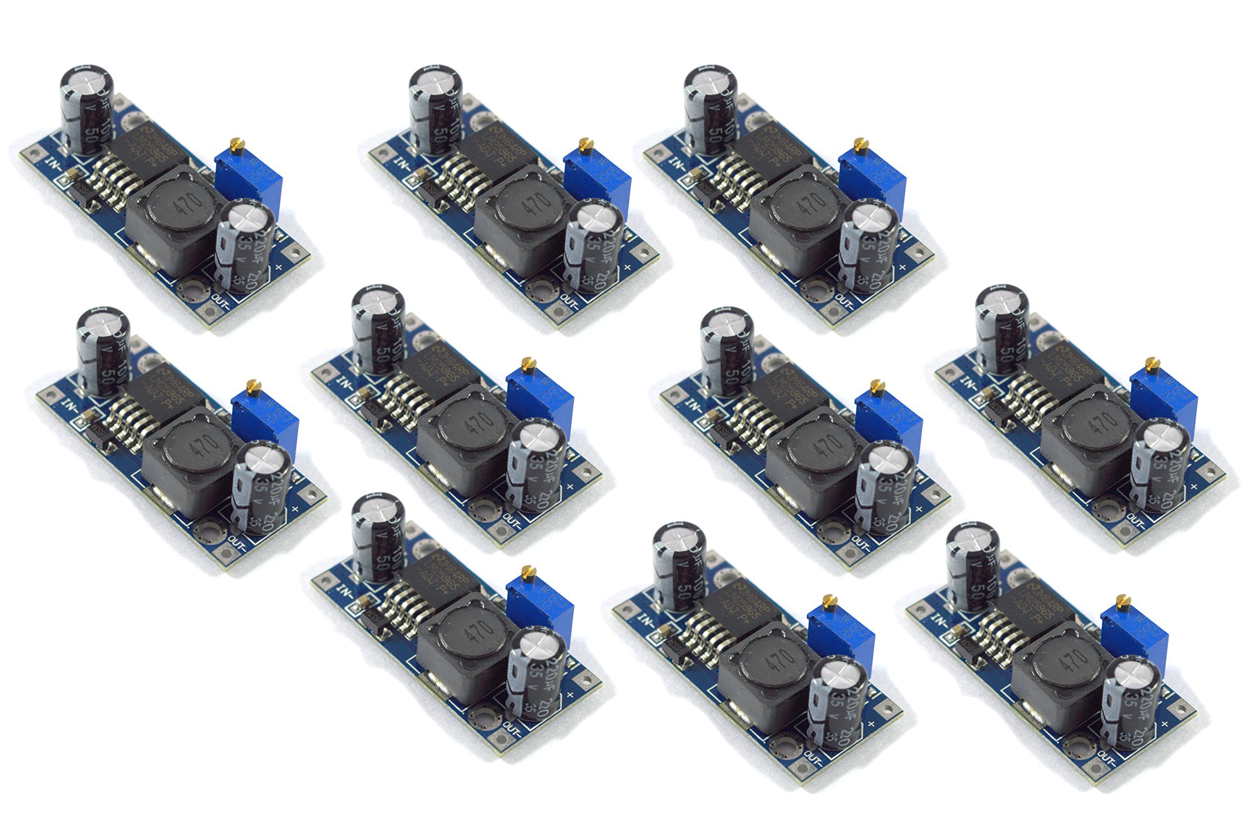 Electrobot SE100 Electrobot LM2596 DC to DC Buck Converter 3.0-40V - 1.5-35V Power Supply Step Down Module (Multicolour) - 10 Pieces (B072F71DKL) Amazon Price History, Amazon Price Tracker
