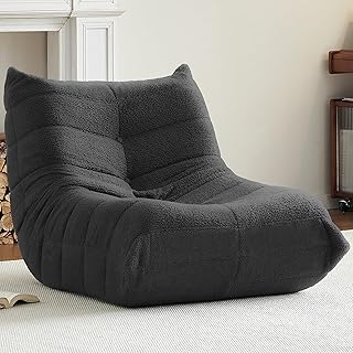 Bean Bag Chair, Fireside Chair Bean Bag Sofa for Adults, Bean Bag Chairs for Teens with High-Resilience Foam, Memory Foam...
