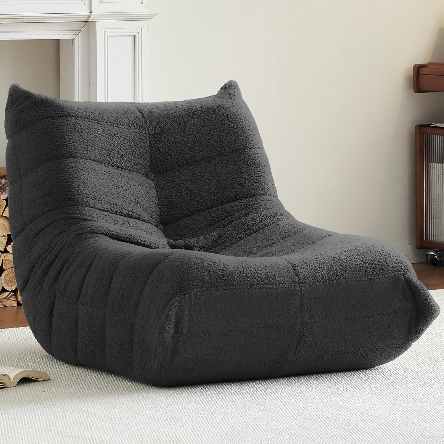 Bean Bag Chair, Fireside Chair Bean Bag Sofa for Adults, Bean Bag Chairs for Teens with High-Resilience Foam, Memory Foam... - Review, Price and Buying Guide