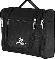 Vista 11 de Freegrace bolso para baño premium - organizador para viajes - gancho para colgar duradero - perfecto para accesorios, cosméticos, artículos