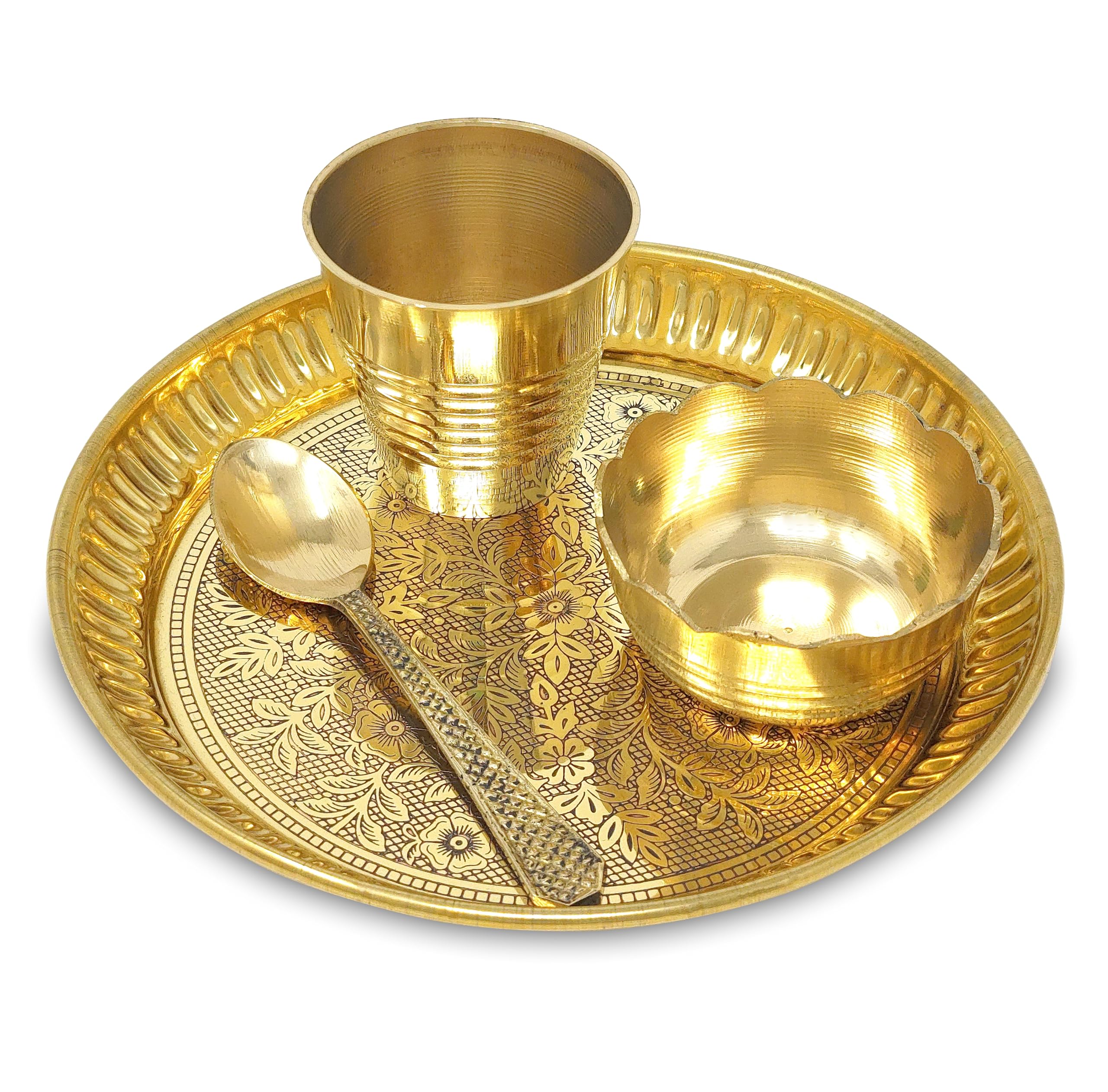 Set de Pooja Bhog Thali pour Diwali | Créez un espace de paix au bureau et à la maison