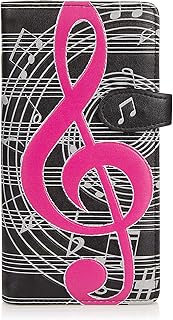 portafoglio per giovani donne , Large Purse melodia tastiera nero Keyboard Melody