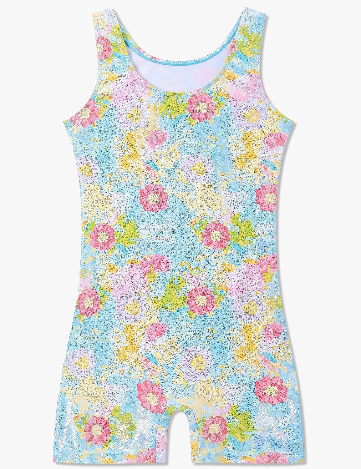 Gymnastics Leotards for Girls Toddler Kids Tumbling Shiny One-Piece Pro Unitard Biketards Dance 2-10 Years