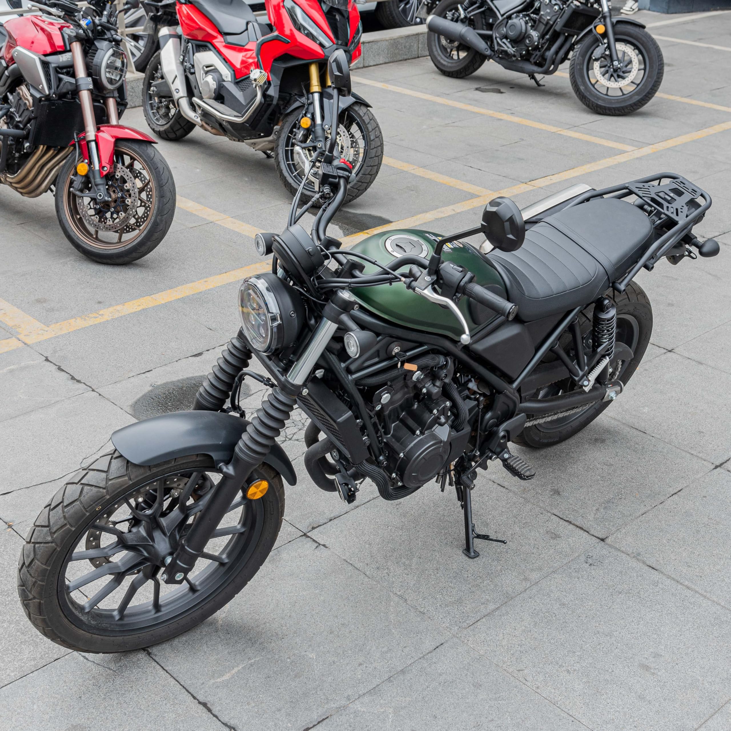 Motorrad Hinten Gepäckträger für CL300 CL500 SCL500 2023 2024 Heckgepäckträgerplatte Haltegriff für Beifahrer Stahlträger Halterung Hinterradgepäckträger Heckfrachtaufbewahrung