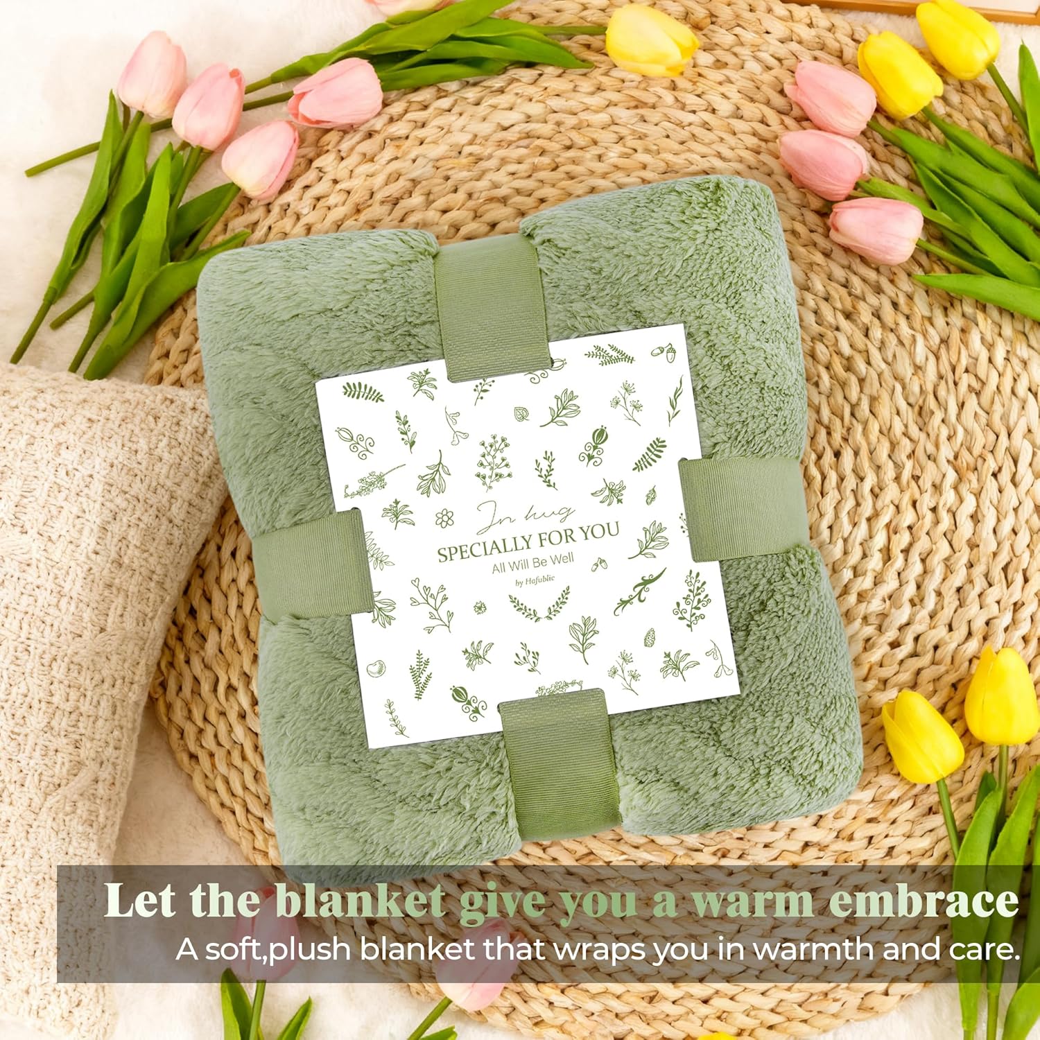 10 Set Valentine's Day Self Care Gift for Women Get Well Soon Gifts, Sage Green Birthday Gifts for Women Care Package Thinking of You Inspirational Spa Gift Baskets for Mom Her Friend Sister Wife - Image 5