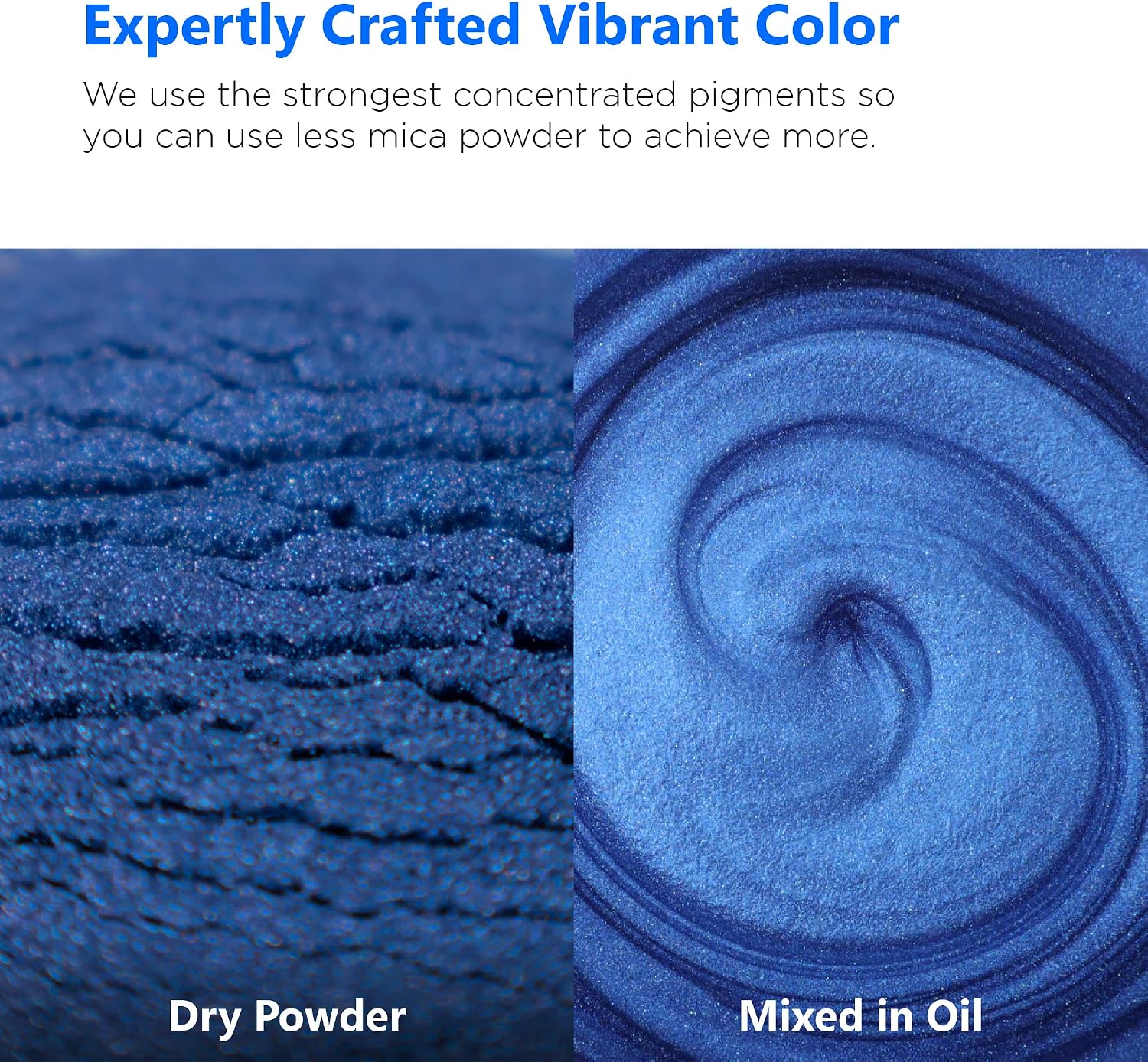 Rolio Premium Mica Powder - Deep Sea (50G / 1.76oz) - 1 Jar of Blue Pigment Powder for Epoxy Resin, Dye, Soap Making, Nail Polish, Paint, Candle Making, Bath Bombs, Slime