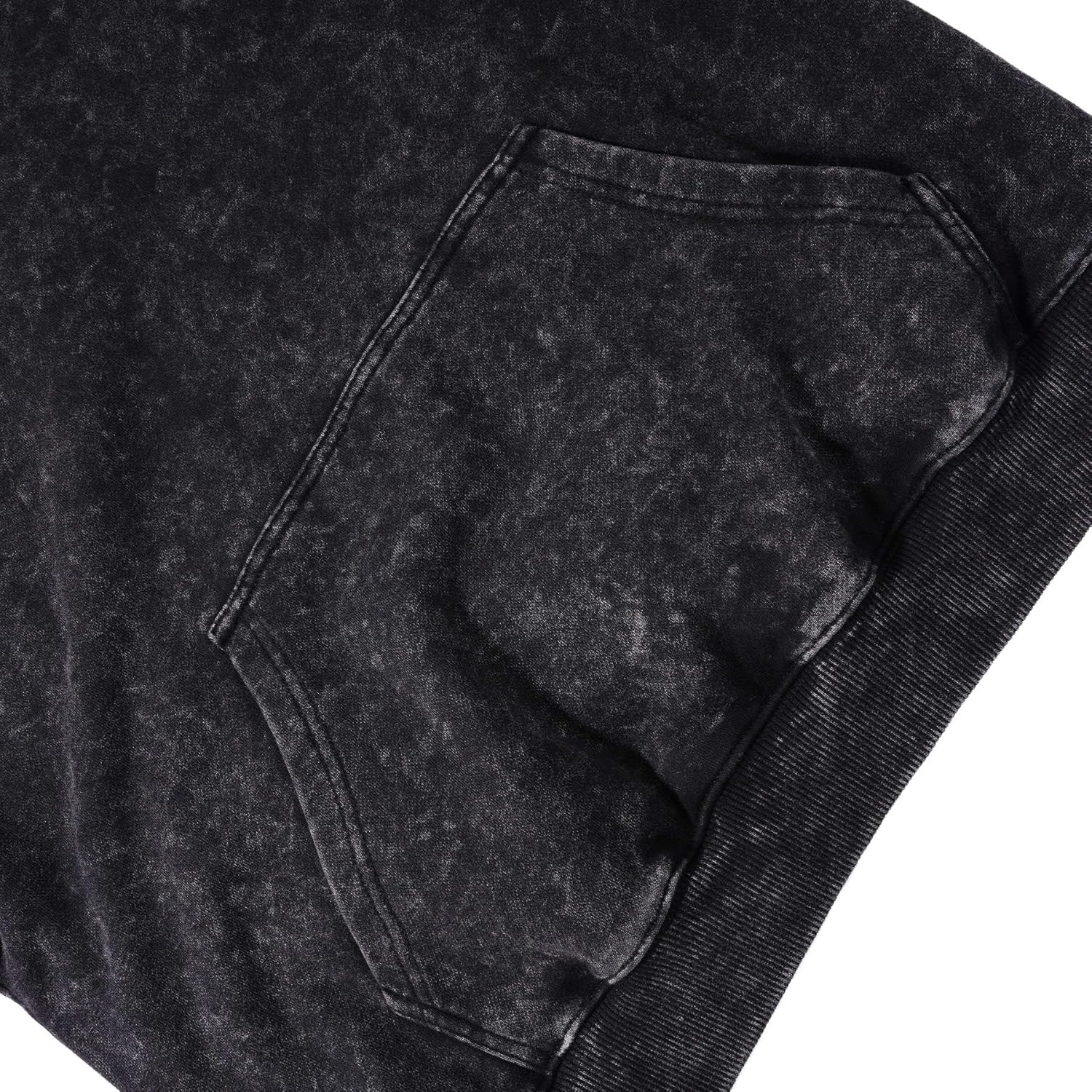 Amazhiyu Women's Pullover Acid Washed Sweatshirt Kangaroo Pocket Long Sleeve Sweat Top - Image 4