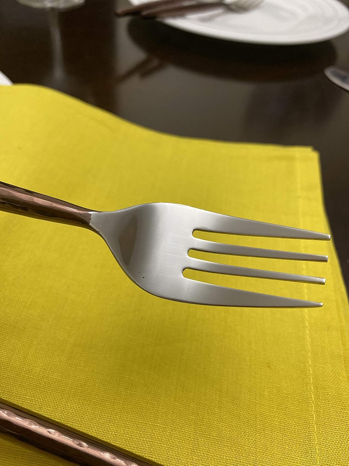 Vibhsa Stainless Steel Salad Appetizer Forks Set of 6 Pieces