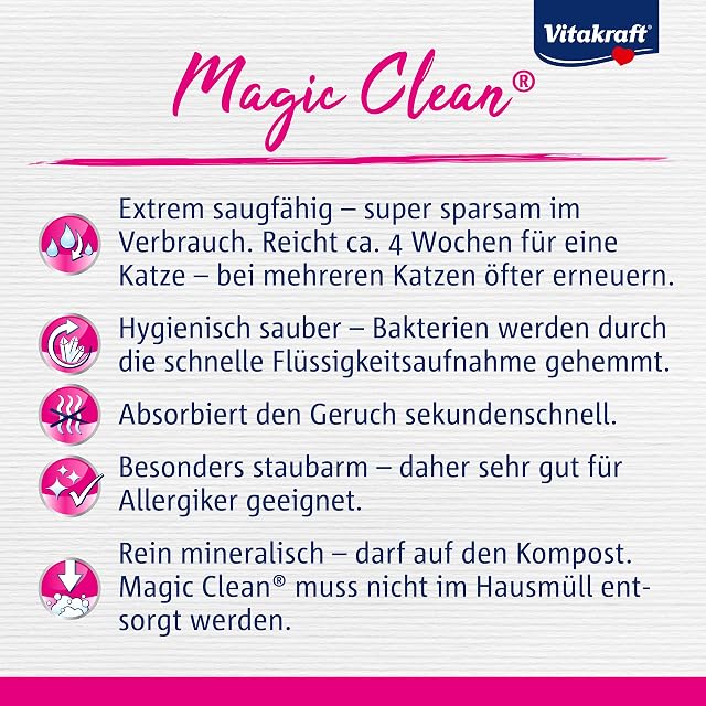 Foto 4 de 6 de Vitakraft Arena para gatos Magic Clean, 2,2 kg (paquete de 1)