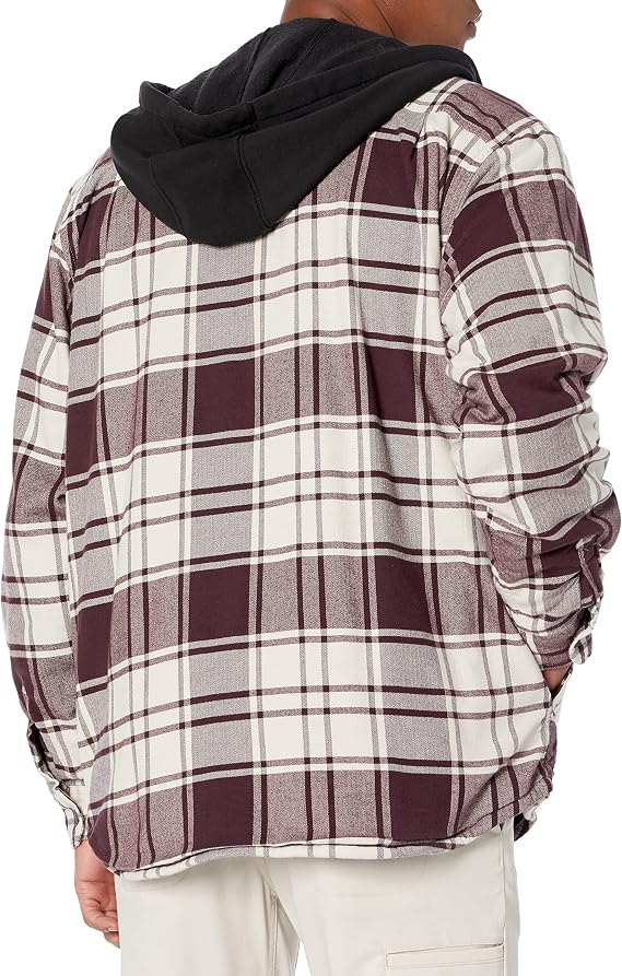 Carhartt Men's 105621 Rugged Flex Relaxed Fit Flannel Fleece Lined Hoo