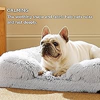 Vista 231 de Bedsure - Cama ortopédica mediana para perros, sofá cama impermeable para perros medianos, espuma de soporte con funda extraíble y lavable, forro