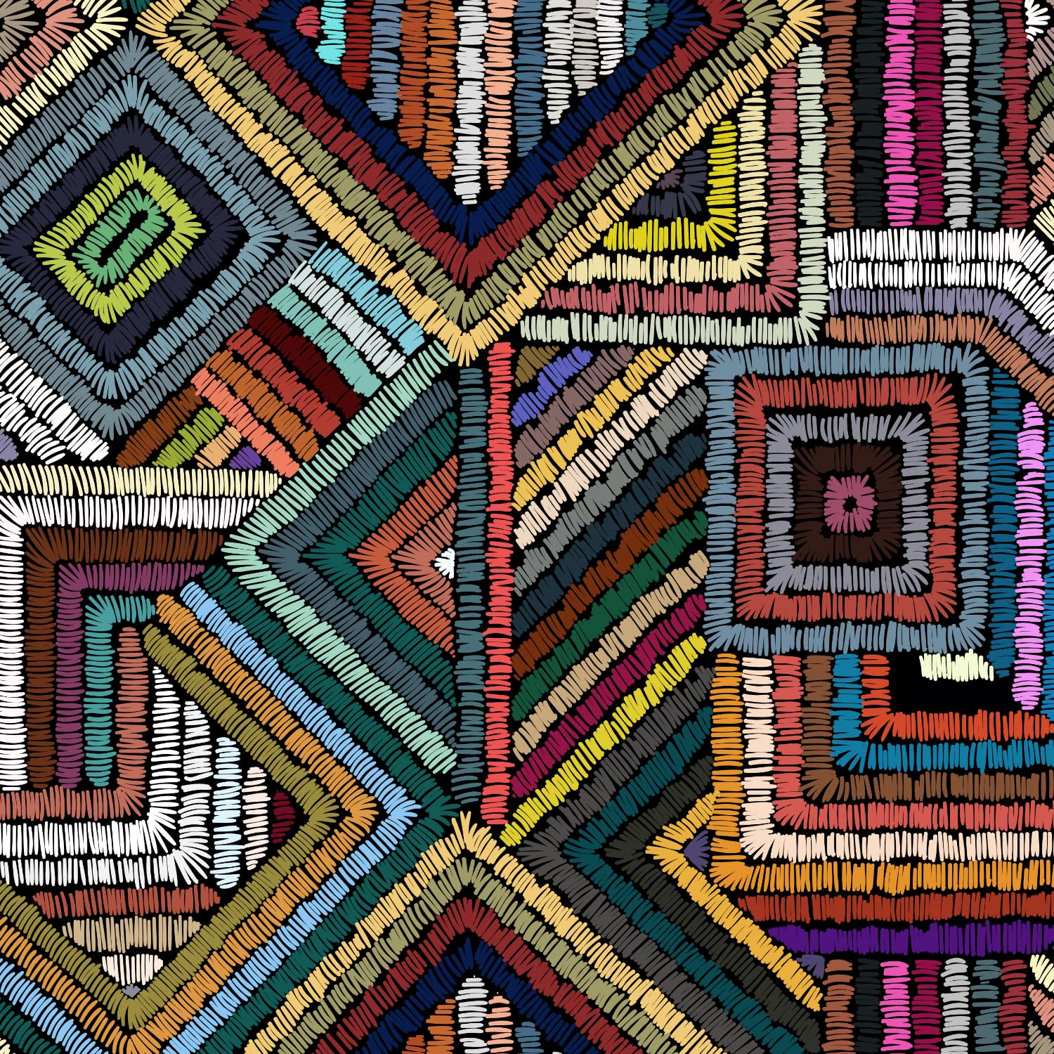 Retro teksturowana tapeta odklej i przyklej, geometryczna, patchworkowa, kolorowa, mozaika, tapeta do łazienki, abstrakcyjne wzory, zdejmowana tapeta, papier kontaktowy (kolorowy blok, 43 cm x 1,000