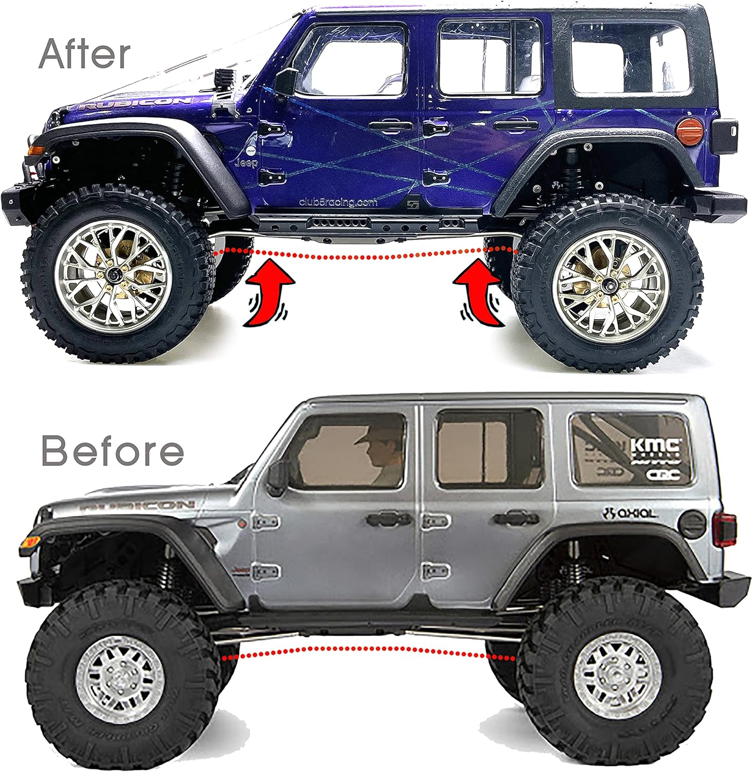 Husky Link HD M4 Hi-Clearance Suspension Links for SCX10 III JL Wrangler
