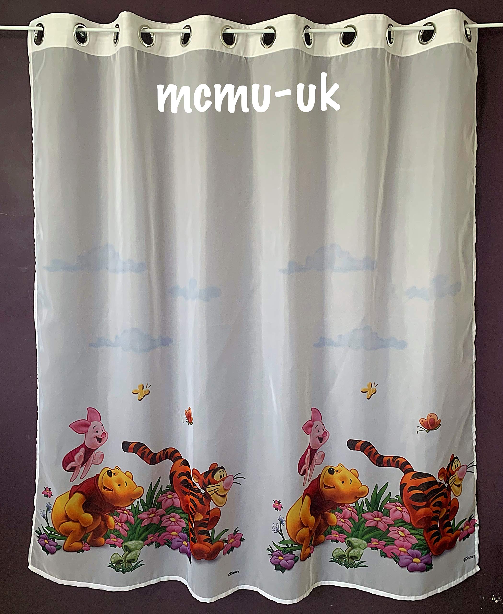 Rideau Winnie l'Ourson 150x150 cm pour illuminer le visage de votre enfant au réveil
