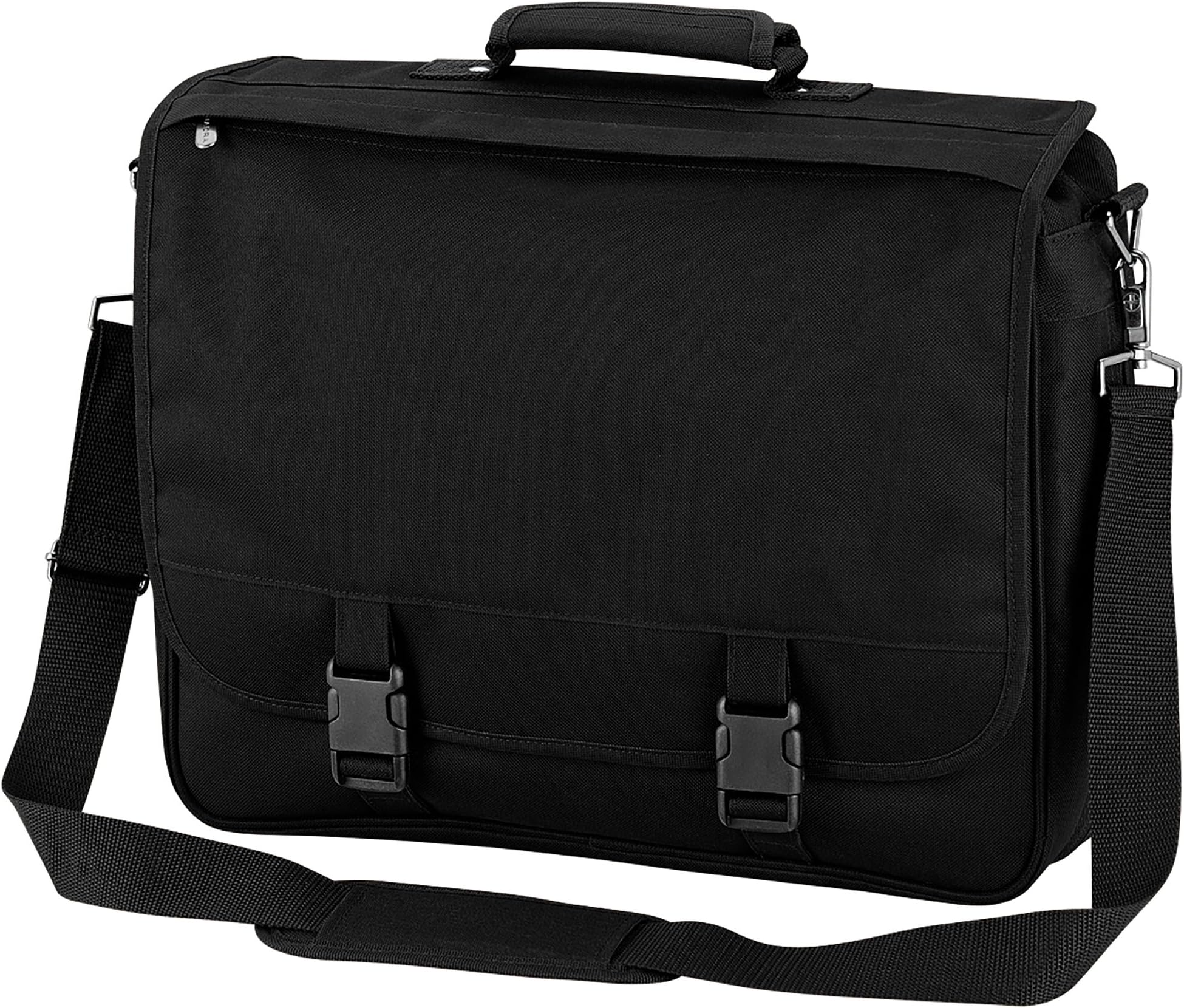 Portfolio Briefcase Bag - 12 Liters (One Size) (Black)