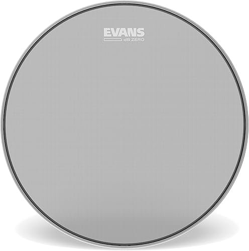 Evans dB Zero Drum Heads - Con malla ShockWeave de una sola capa, cabezal de tambor de bajo volumen, bajo, 18 pulgadas