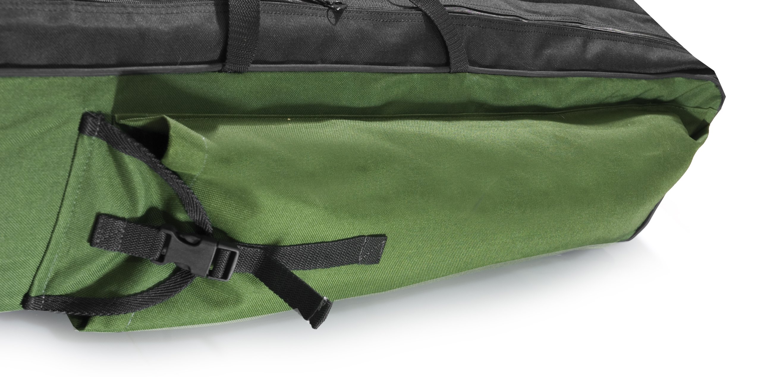 Rutentasche Angelkoffer mit 1, 2 oder 3 Fächern – Angeltasche für 80 bis 190 cm Ruten – Robuste Fishing Tasche für Angelzubehör