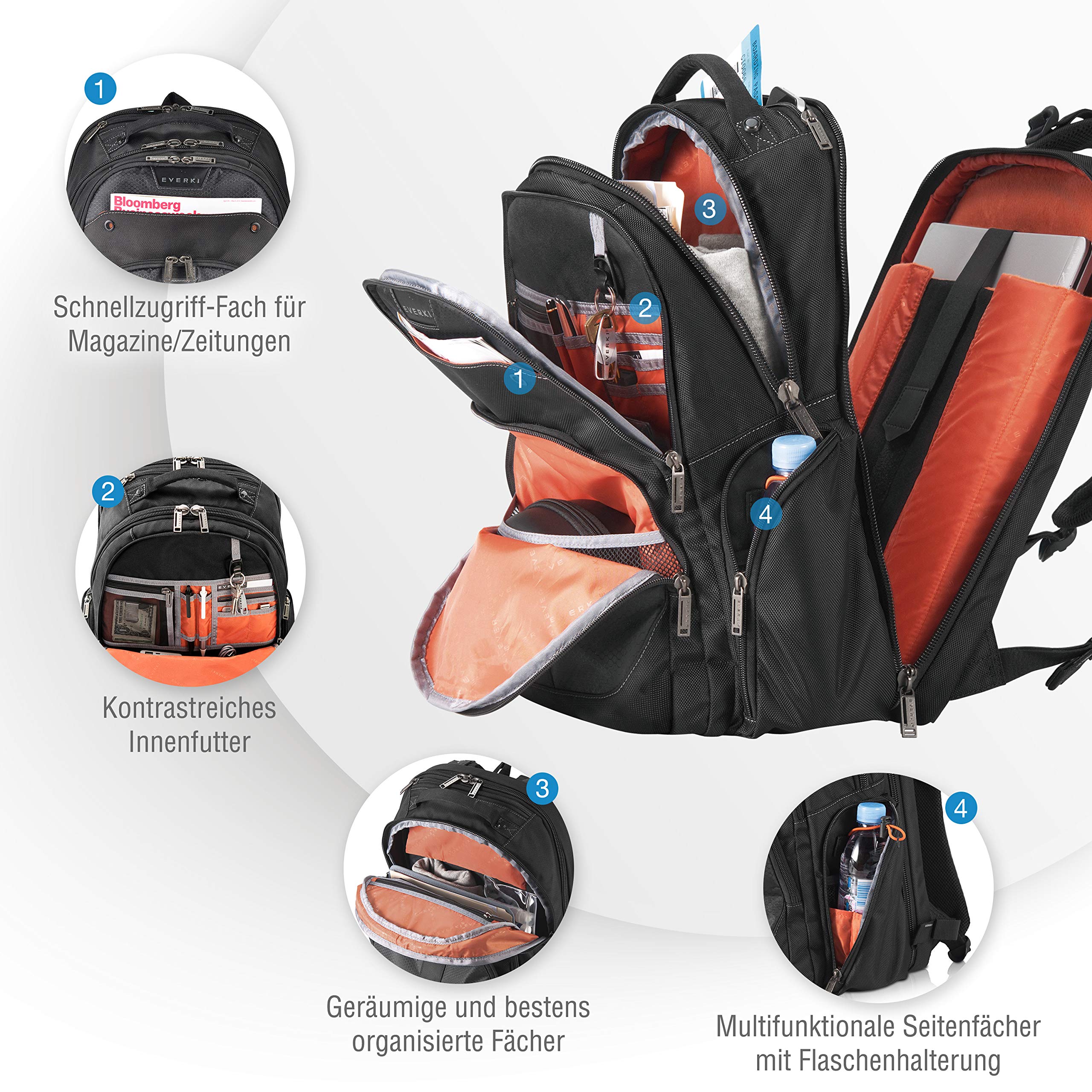 Everki Atlas Rucksack 13" – Bild 4
