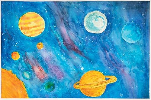 Miniatura 9 de UCreate Papel de acuarela, blanco, a granel, 90 libras, 9 x 12 pulgadas, 250 hojas y tablero de ferrocarril de 4 capas Pacon, blanco, 22 x 28