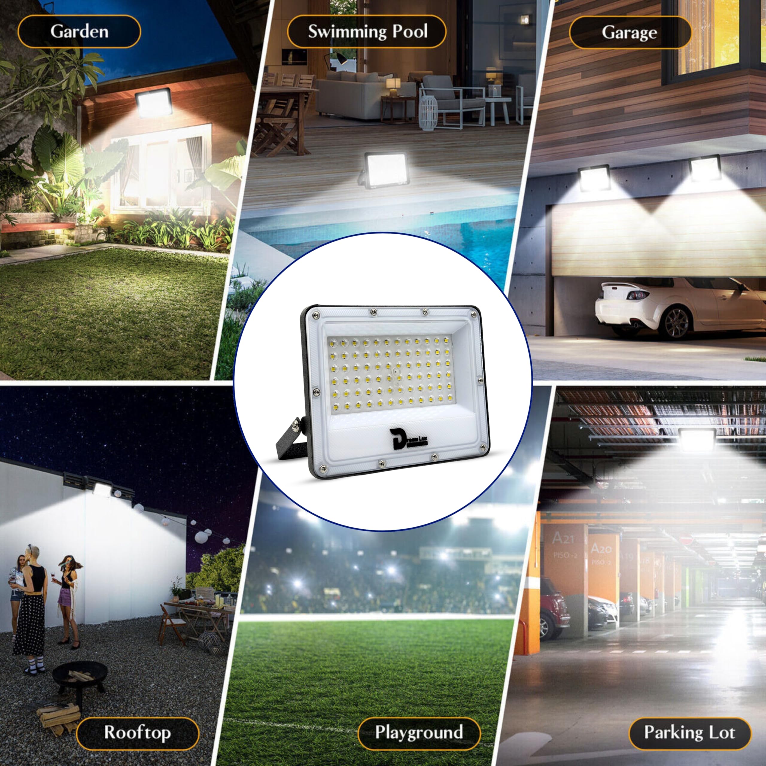 Dreamlux LED Flood Light - Waterproof Outdoor Security -8