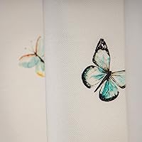 Vista 9 de Juego de cortinas de cocina Maison d' Hermine para ventanas 100% algodón Juego de cortinas y cenefas de cocina para el hogar [2 niveles