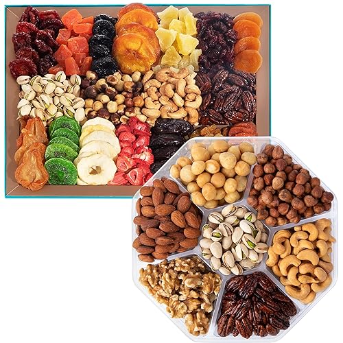 CherryPicked - Paquete de cestas de regalo de frutas secas y nueces para mujeres y hombres, regalos gourmet de Acción de Gracias para familias,